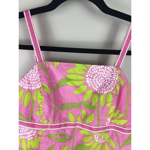 Lilly Pulitzer Girls Kids Dress Pink Yellow Retro Easter Spring size 12 - Picture 2 of 7